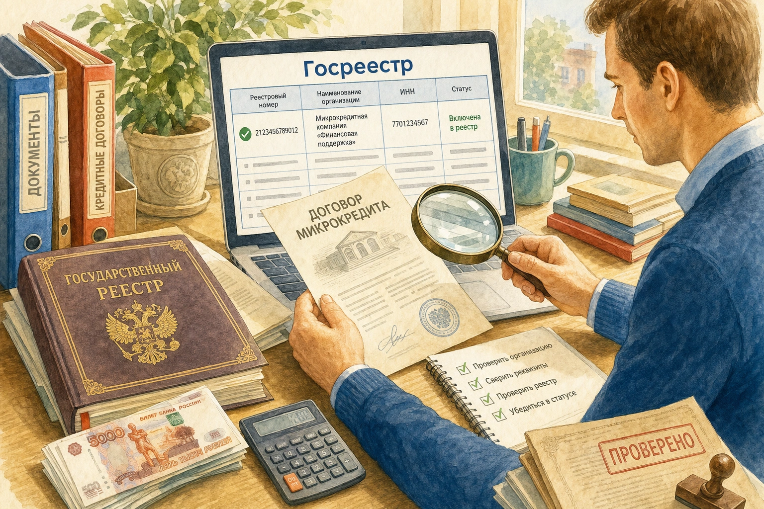 что значит микрокредит Сверка организации по государственному реестру