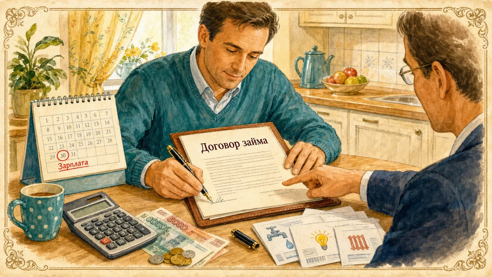 договор займа до зарплаты