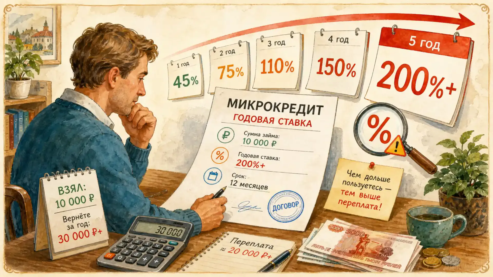 годовая ставка по микрокредиту