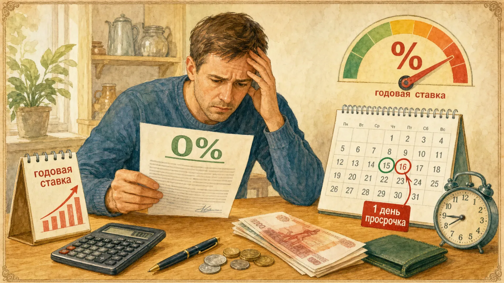 годовая ставка по микрокредиту Подвох льготных займов под 0% при задержке выплаты на один день