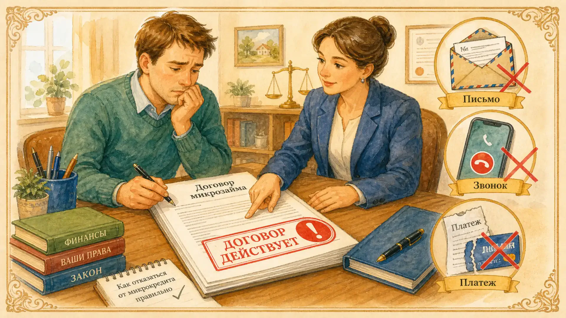 как отказаться от микрокредита Действия, которые ошибочно принимают за аннулирование договора