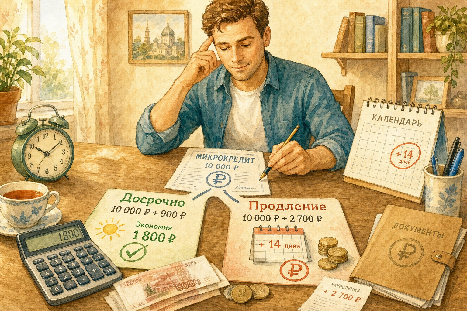 как получить микрокредит Погашение досрочно или продление: финансовая разница на конкретных цифрах