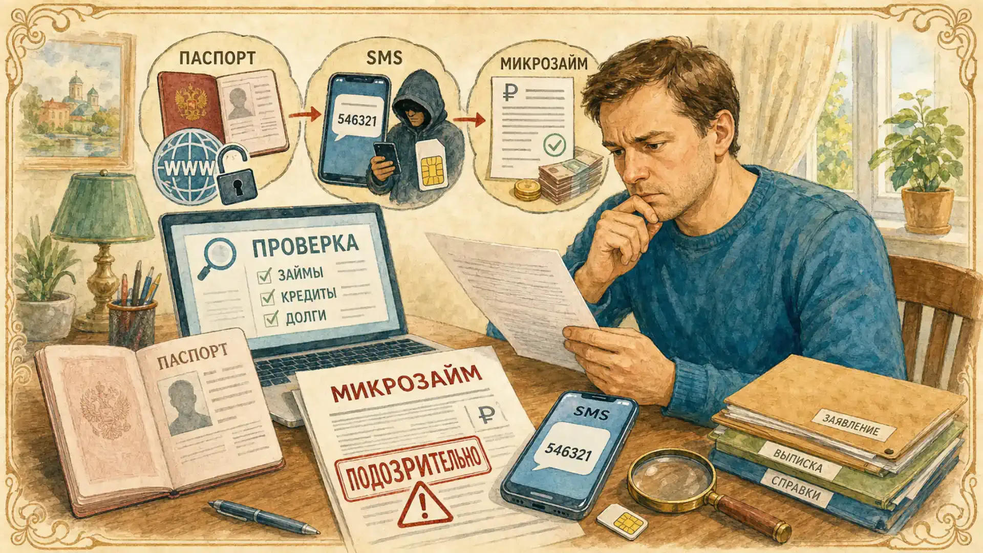 как узнать что на вас оформили микрокредит Паспортные данные в сети и чужая сим-карта для подтверждения СМС