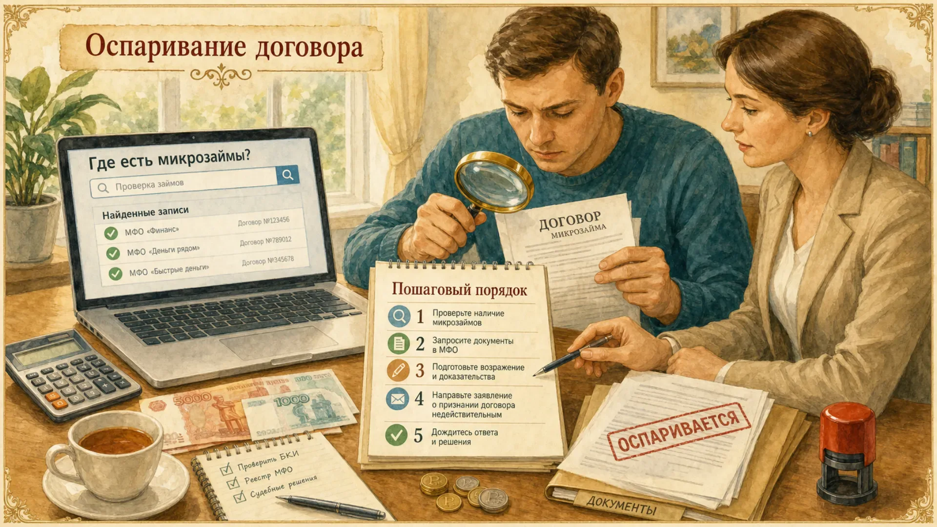 как узнать где есть микрокредиты Пошаговый порядок оспаривания договора, о котором вы не знали