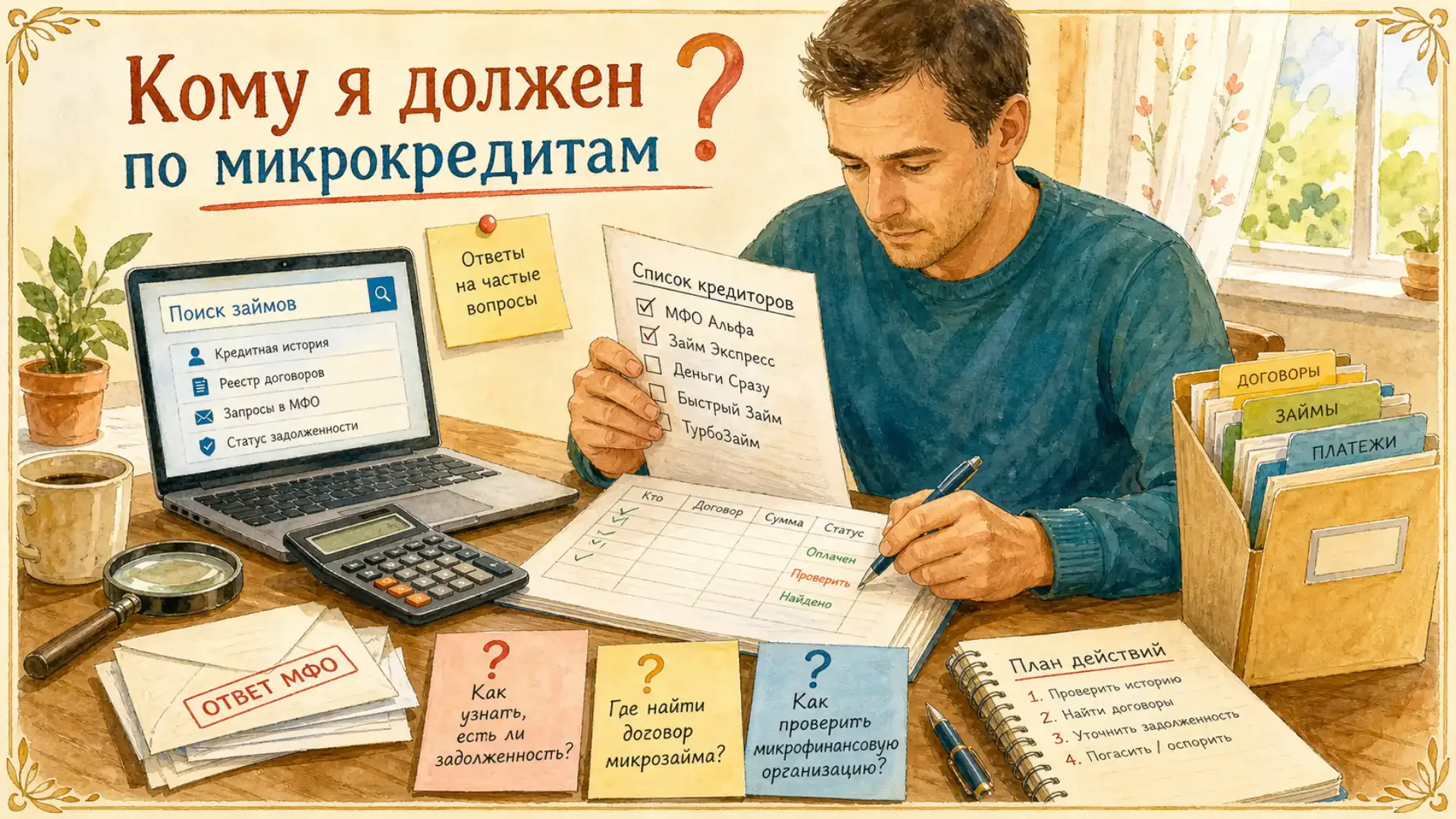 как узнать кому я должен по микрокредитам Ответы на частые вопросы о поиске мелких займов