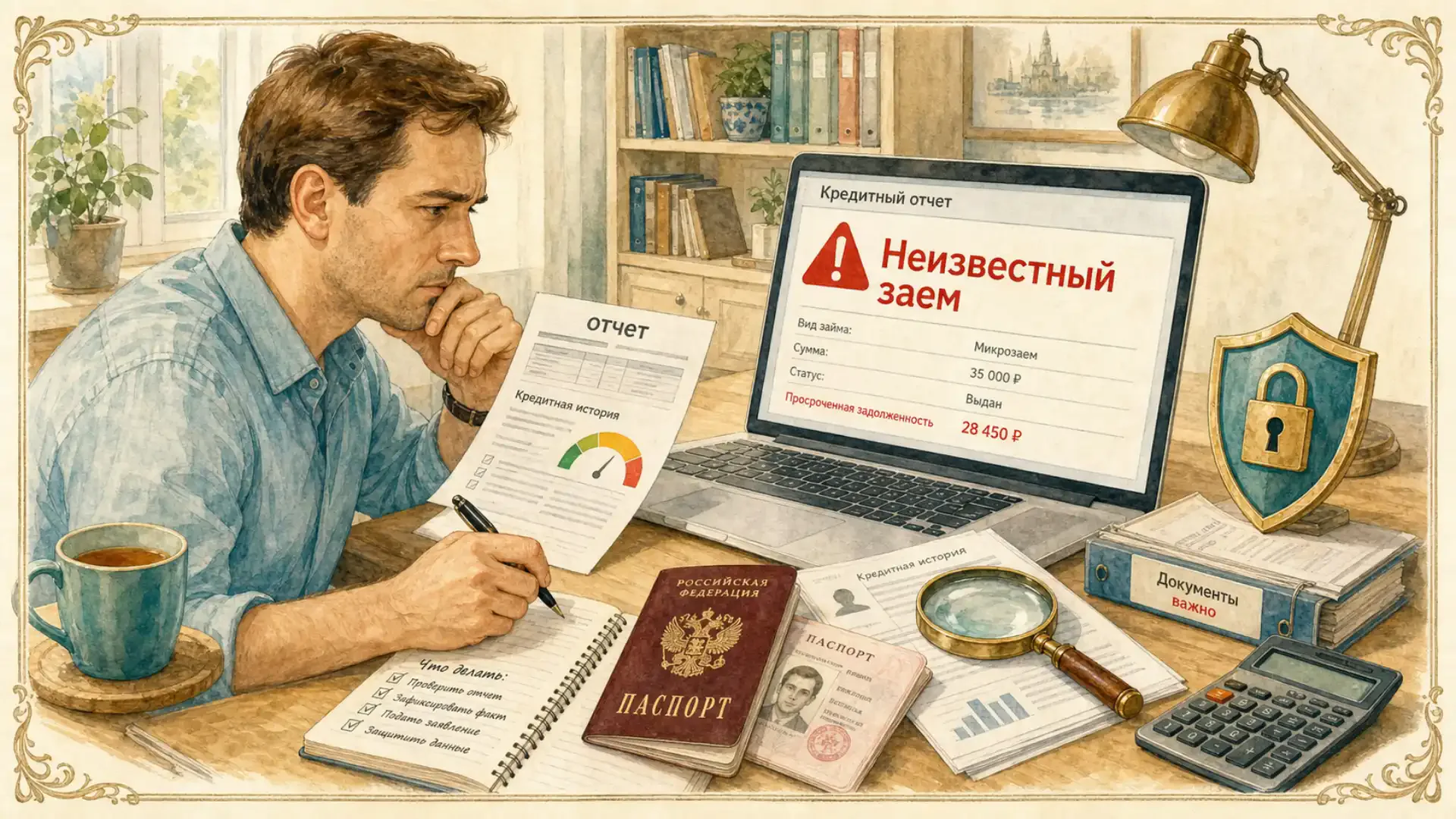 как узнать задолженность по микрокредитам Неизвестный заем в отчете: что делать при утечке паспортных данных