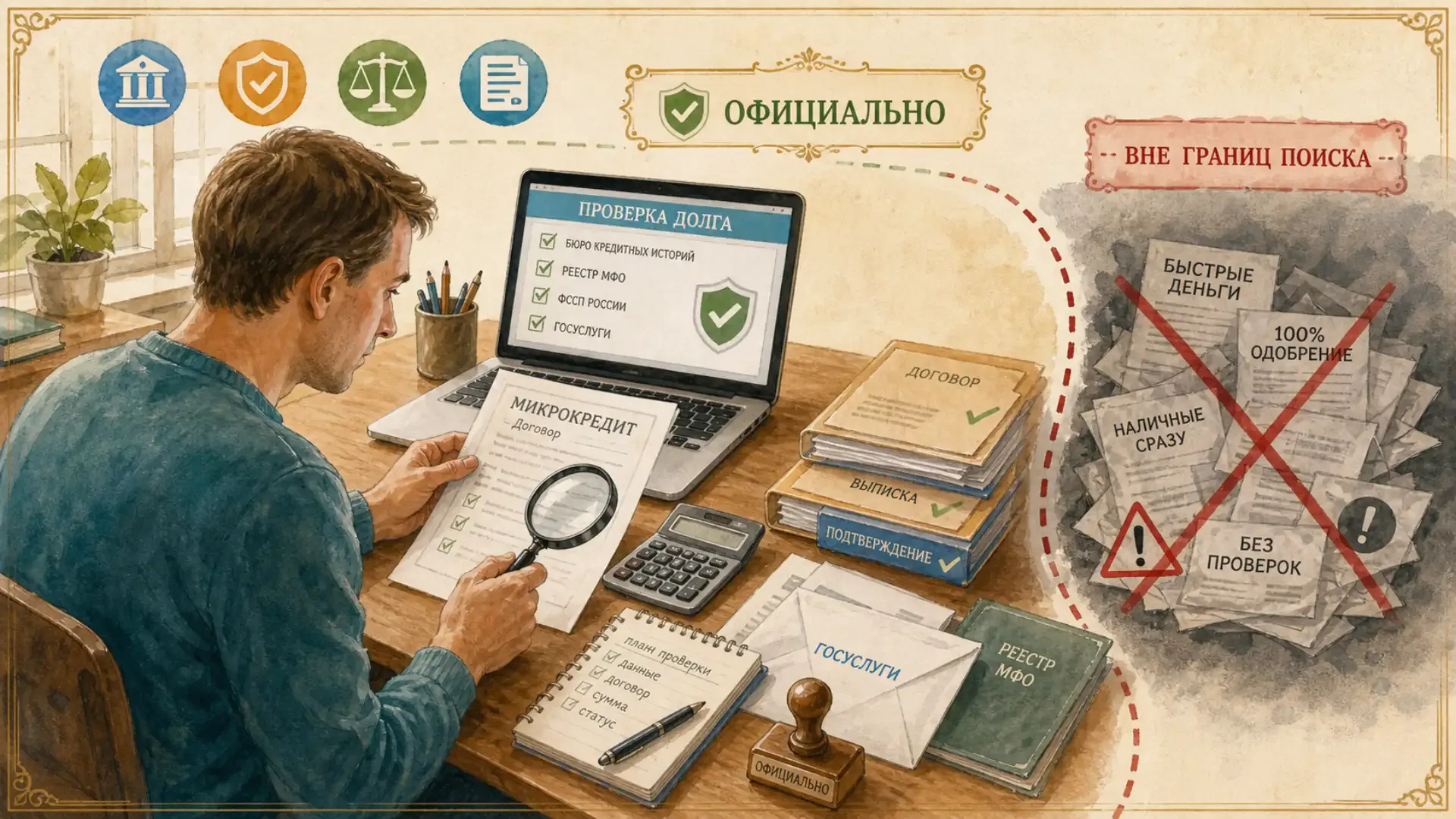 как узнать задолженность по микрокредитам Границы поиска при работе с нелегальными кредиторами