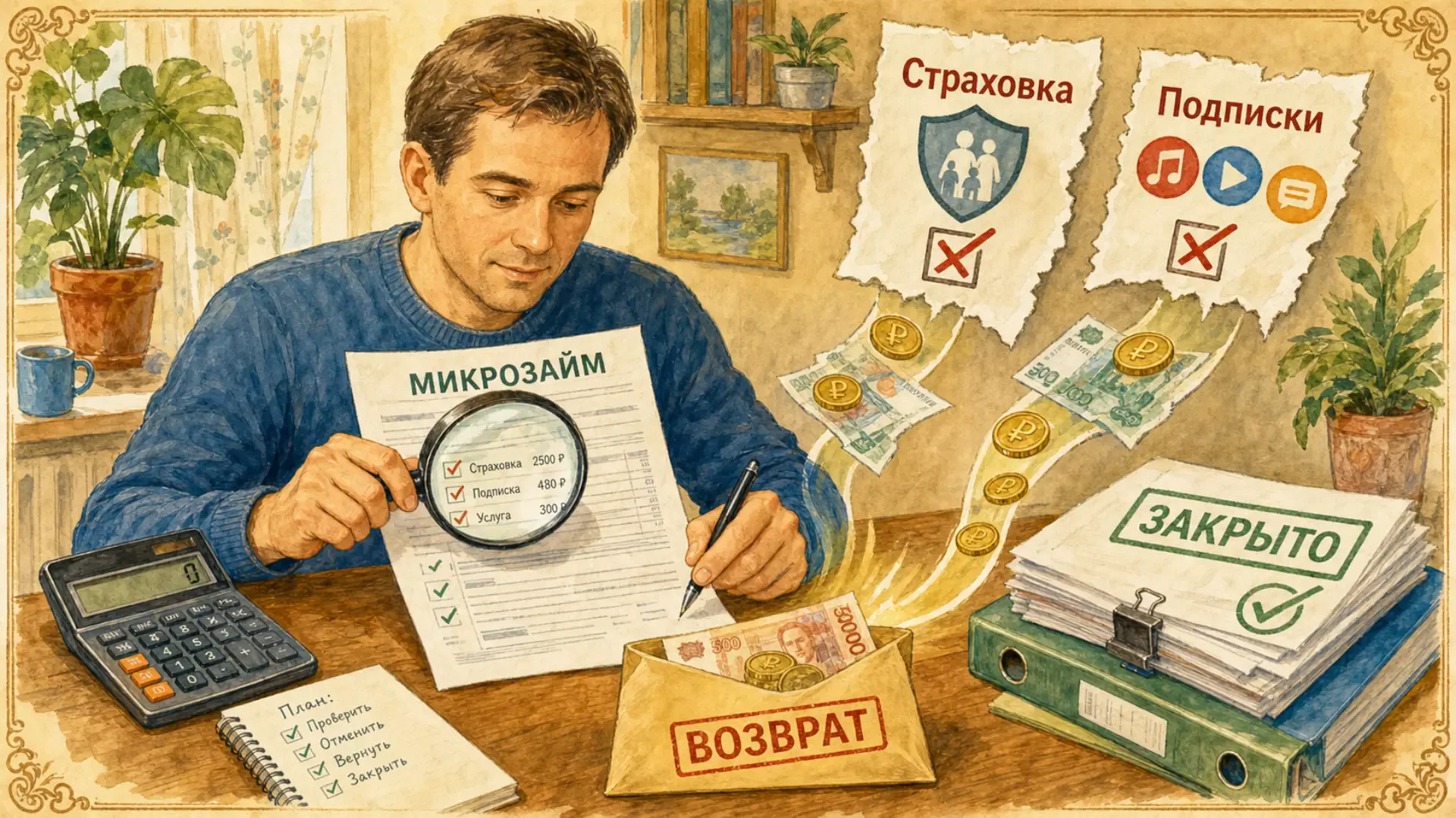 как закрыть микрокредиты Возврат денег за страховку и скрытые подписки