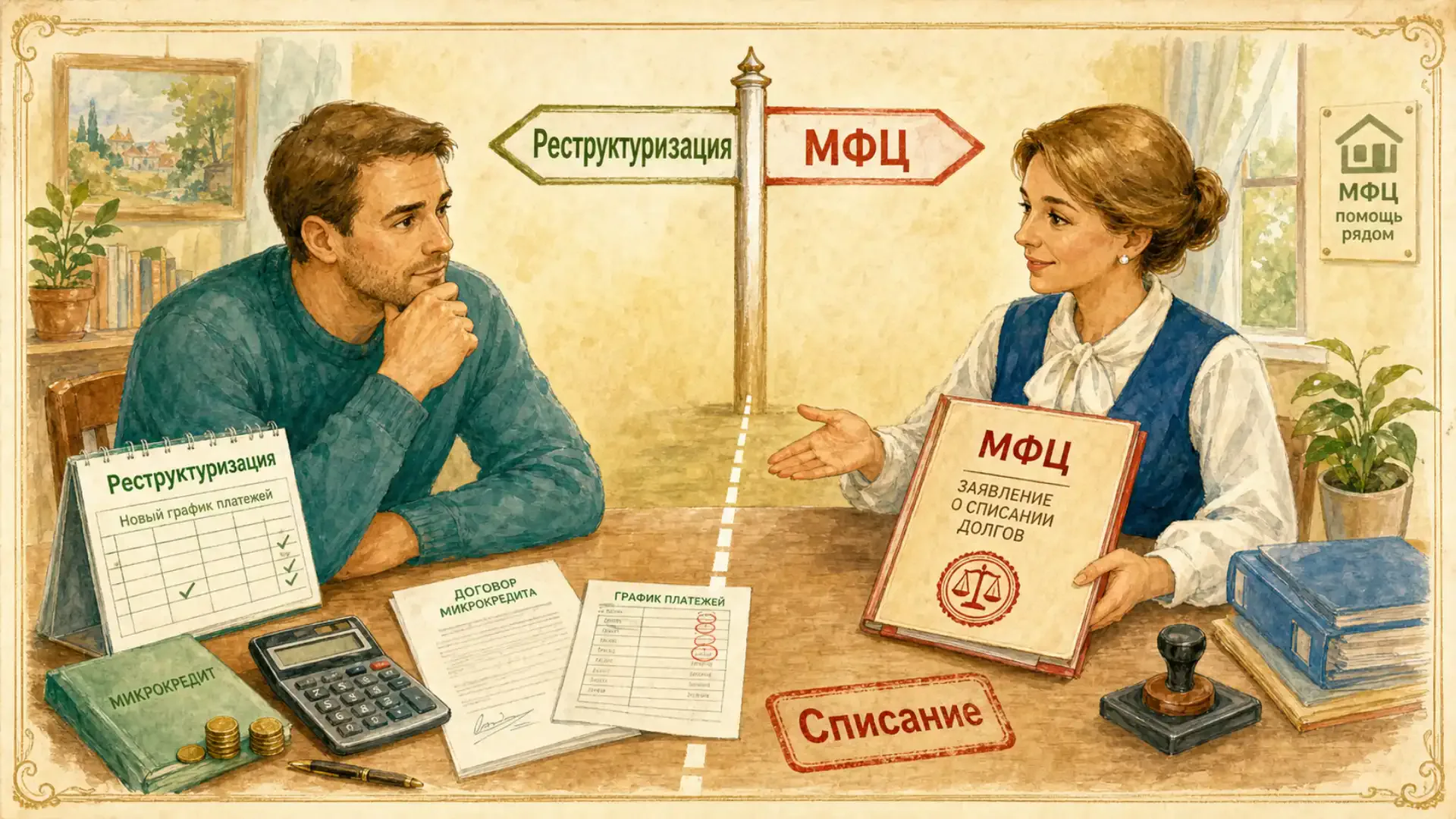 как закрыть микрокредиты если нет денег Граница между реструктуризацией и списанием через МФЦ