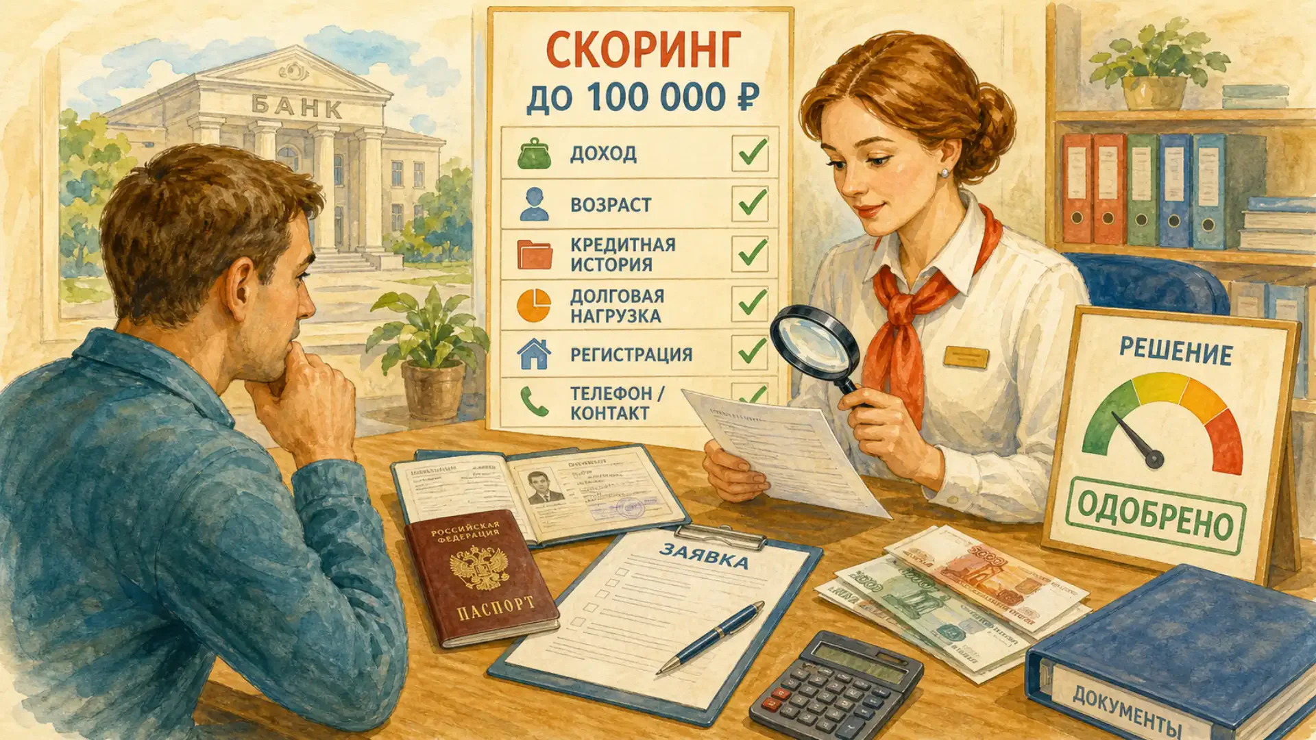 какие банки дают микрокредиты Требования к заемщику: за чем следит скоринг при сумме до 100 000 рублей
