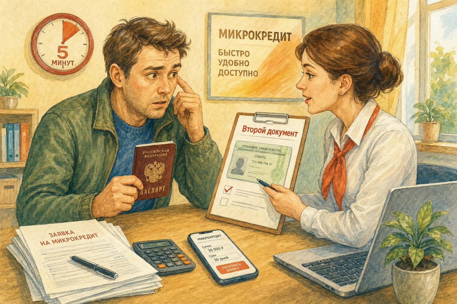 какие документы нужны для микрокредита Когда микрофинансовая организация запрашивает второй документ вопреки обещаниям о «кредите за 5 минут»