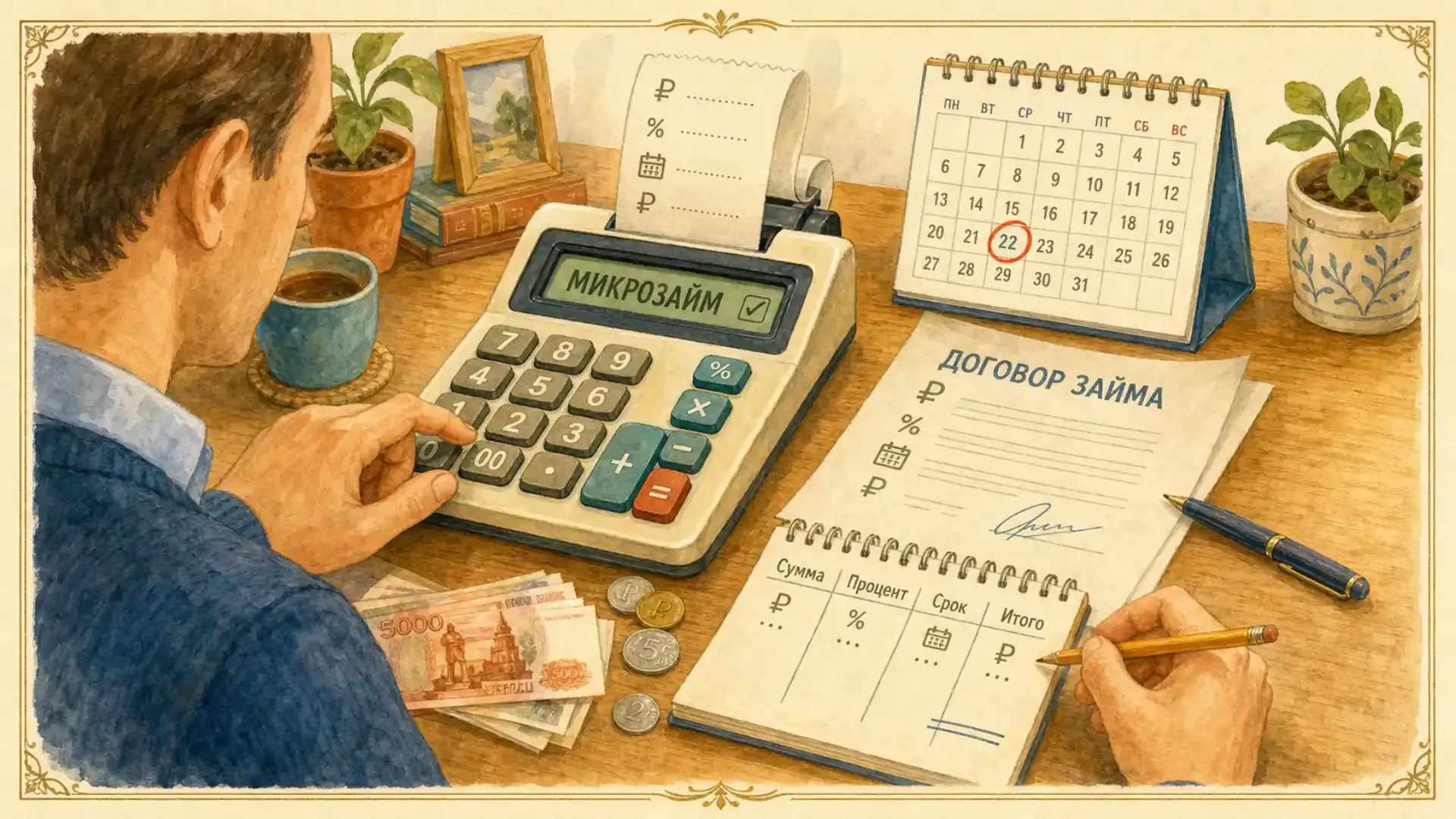 калькулятор микрокредита