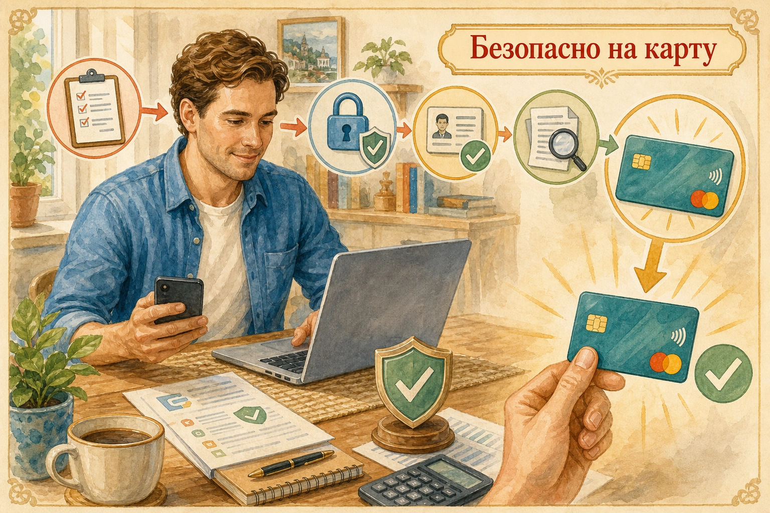 микрокредит без личного присутствия Безопасный алгоритм получения денег на личную карту
