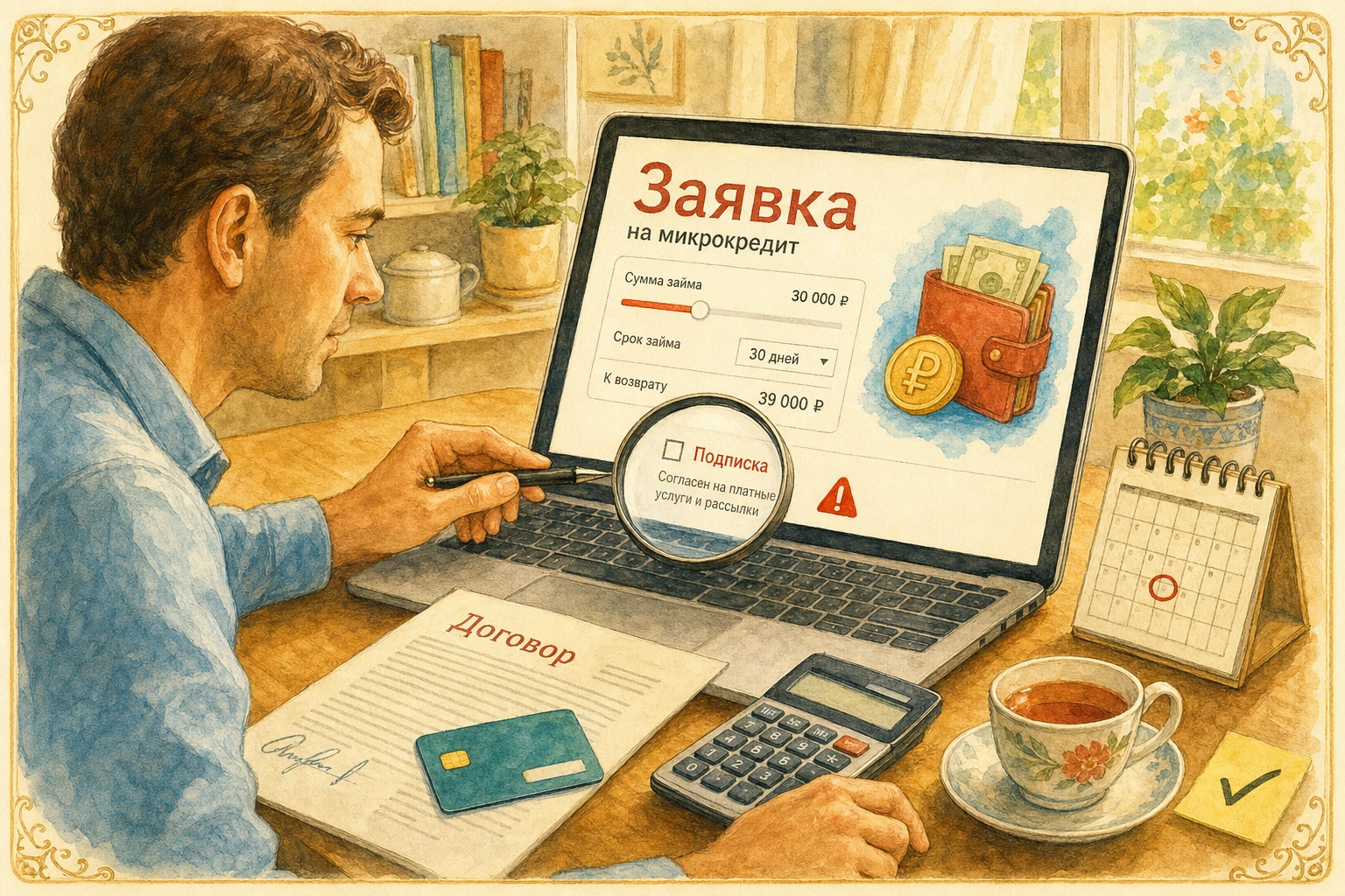 микрокредит без подписки Детали интерфейса, о которых молчат при оформлении заявки