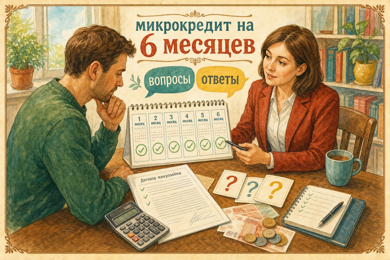 микрокредит на 6 месяцев Вопросы и ответы по полугодовым микрозаймам