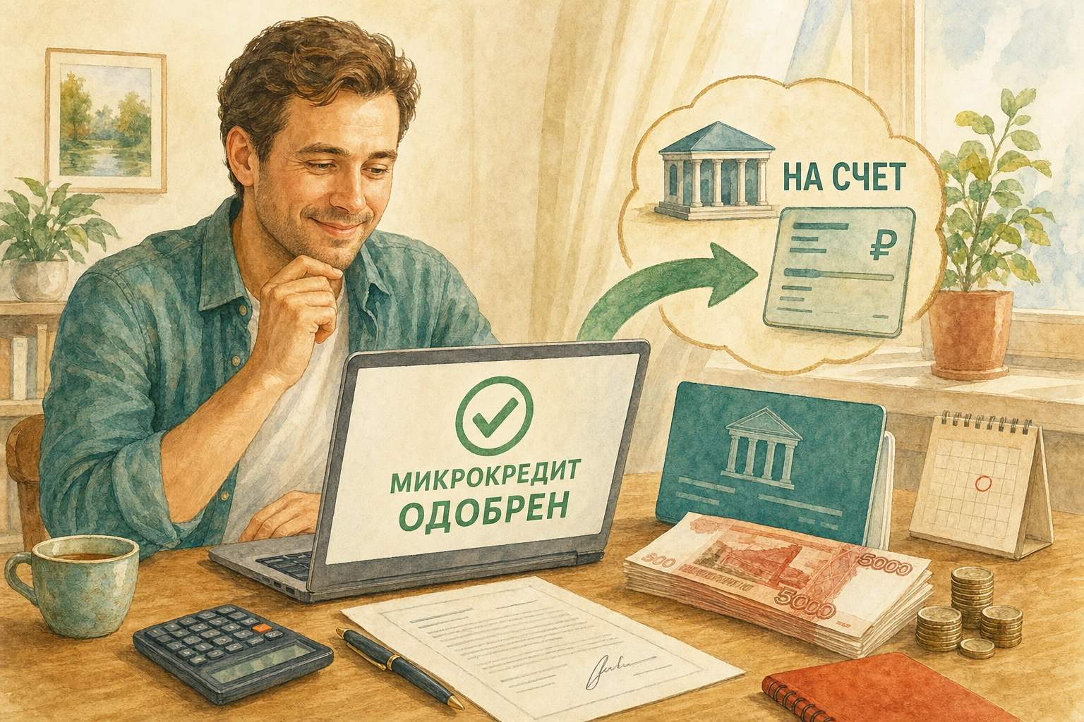 микрокредит на банковский счет