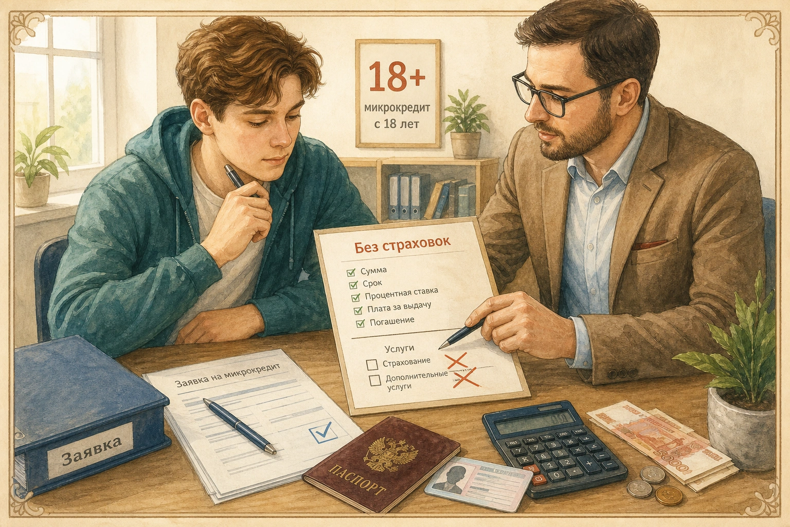 микрокредит с 18 лет Как оформляется микрокредит с 18 лет без лишних услуг и страховок