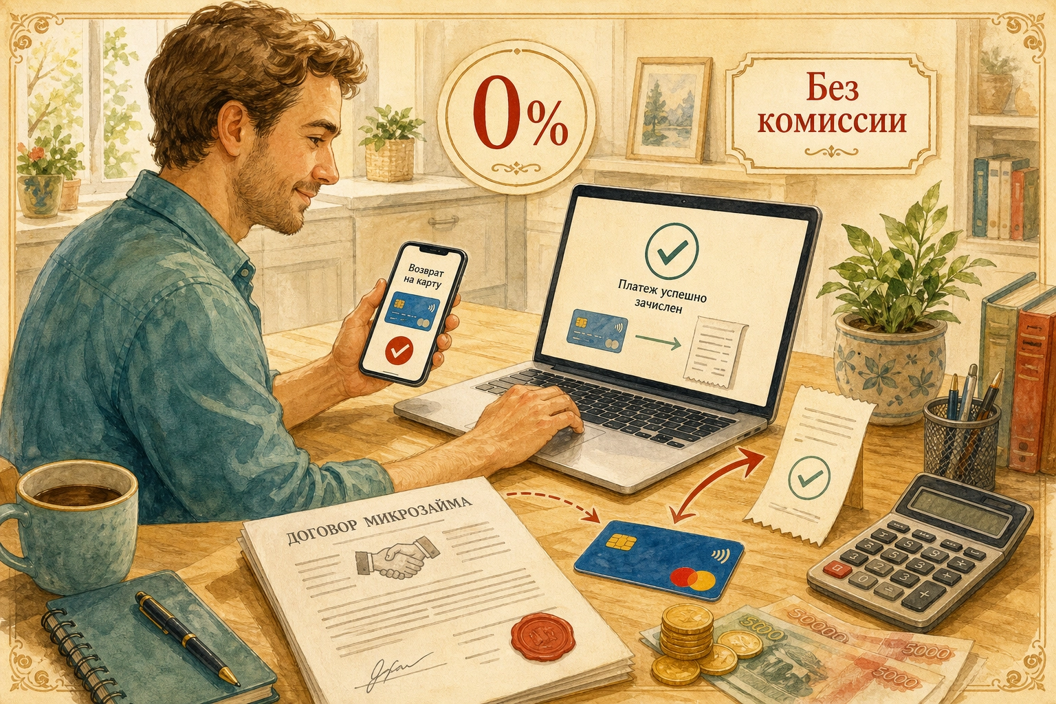 микрозайм без процентов на карту мгновенно онлайн Как вернуть деньги без комиссии банкового эквайринга