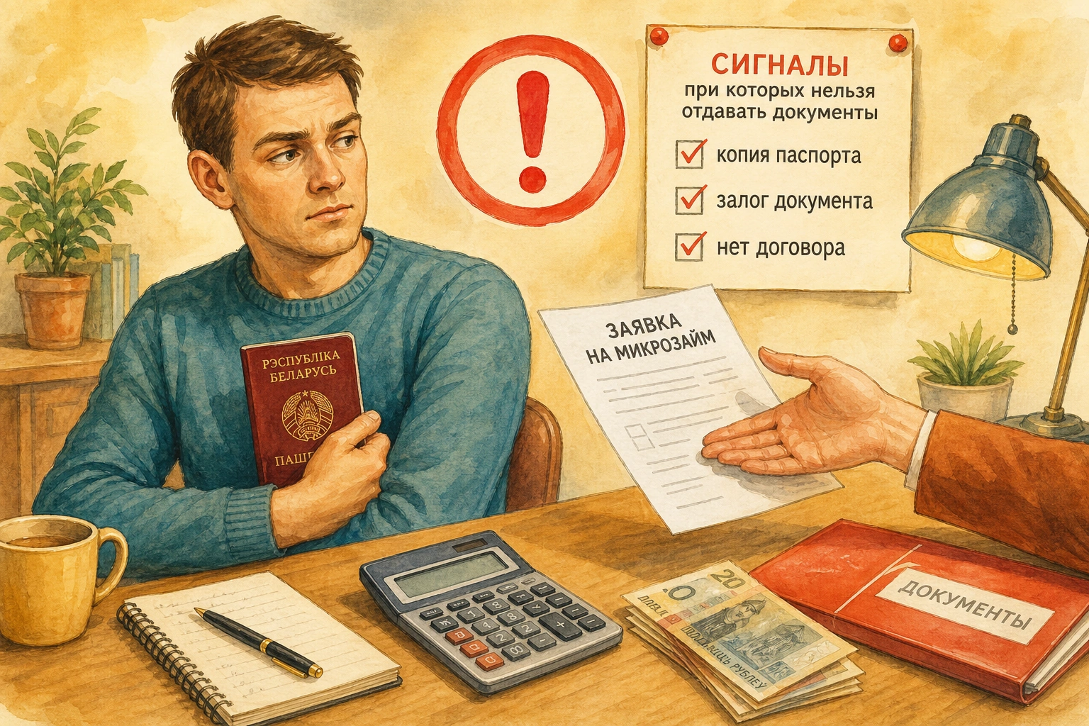 микрозайм на белорусский паспорт Сигналы, при которых нельзя отдавать документы