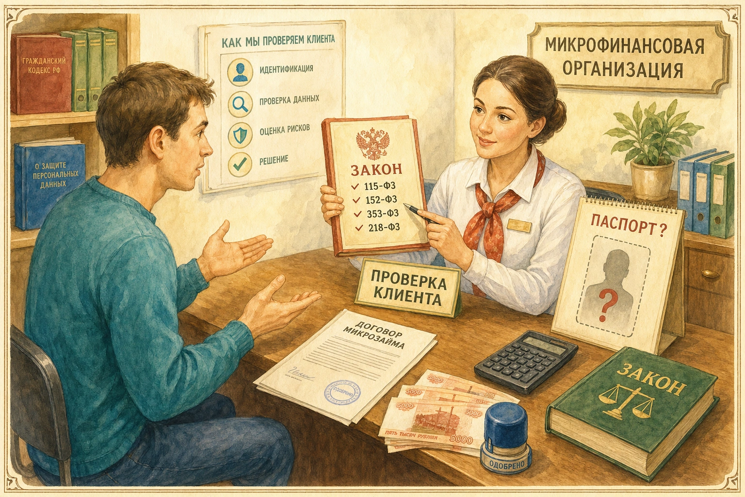 можно ли взять микрокредит без паспорта Правовые акты, регулирующие проверку клиентов МФО