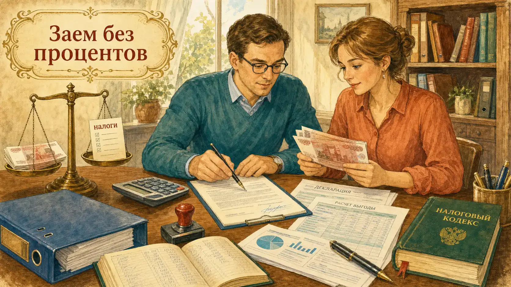 налоговые последствия займа без процентов