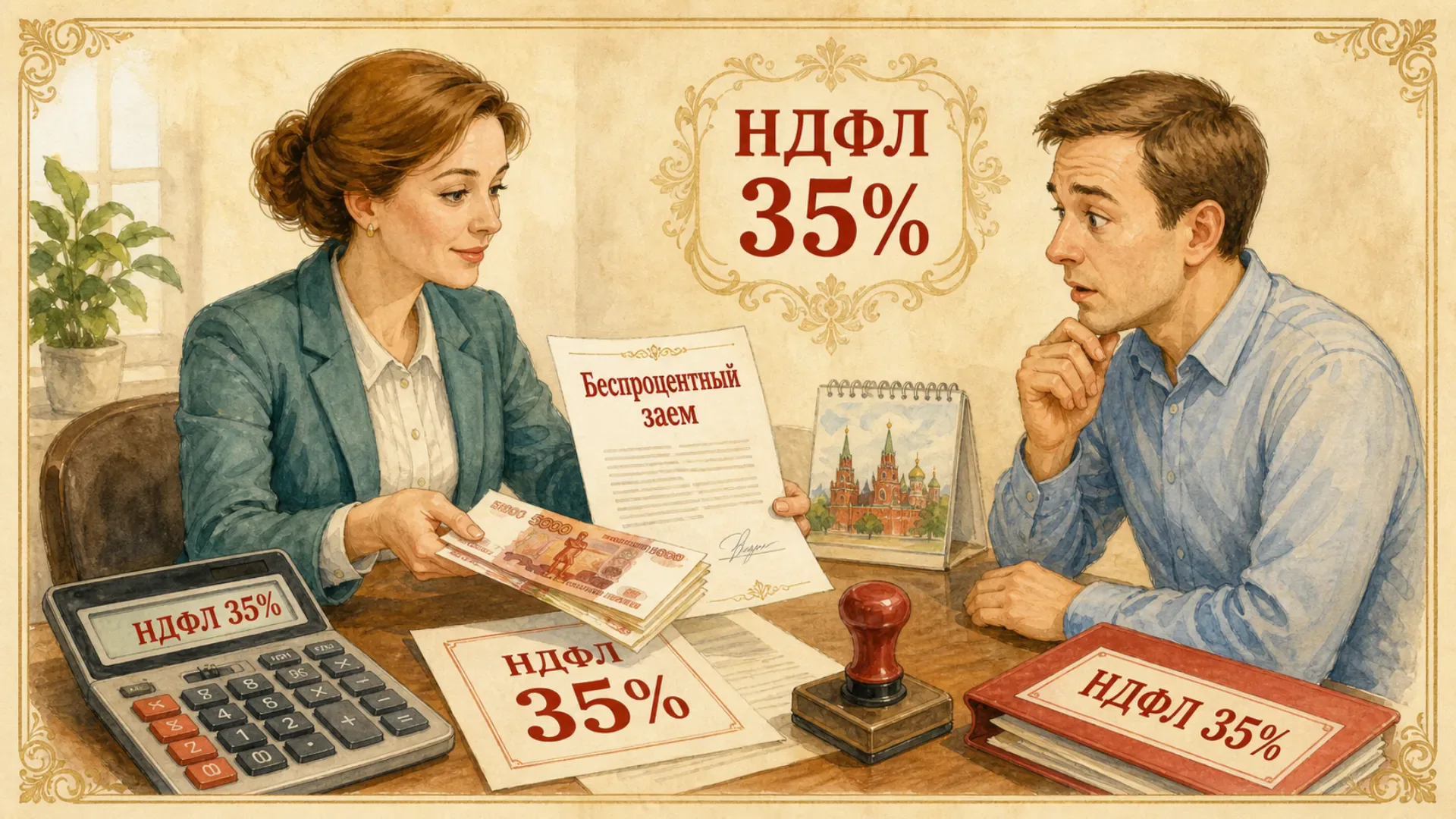 налоговые последствия займа сотруднику без процентов Бесплатные деньги оборачиваются начислением НДФЛ по ставке 35 процентом