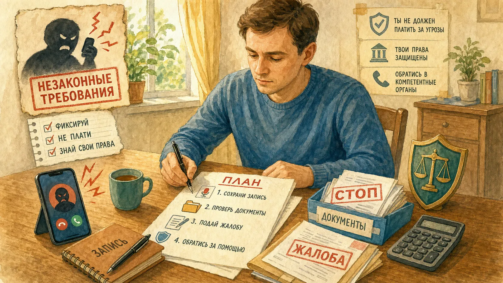 нелегальные микрокредиты Алгоритм действий при угрозах и незаконных требованиях