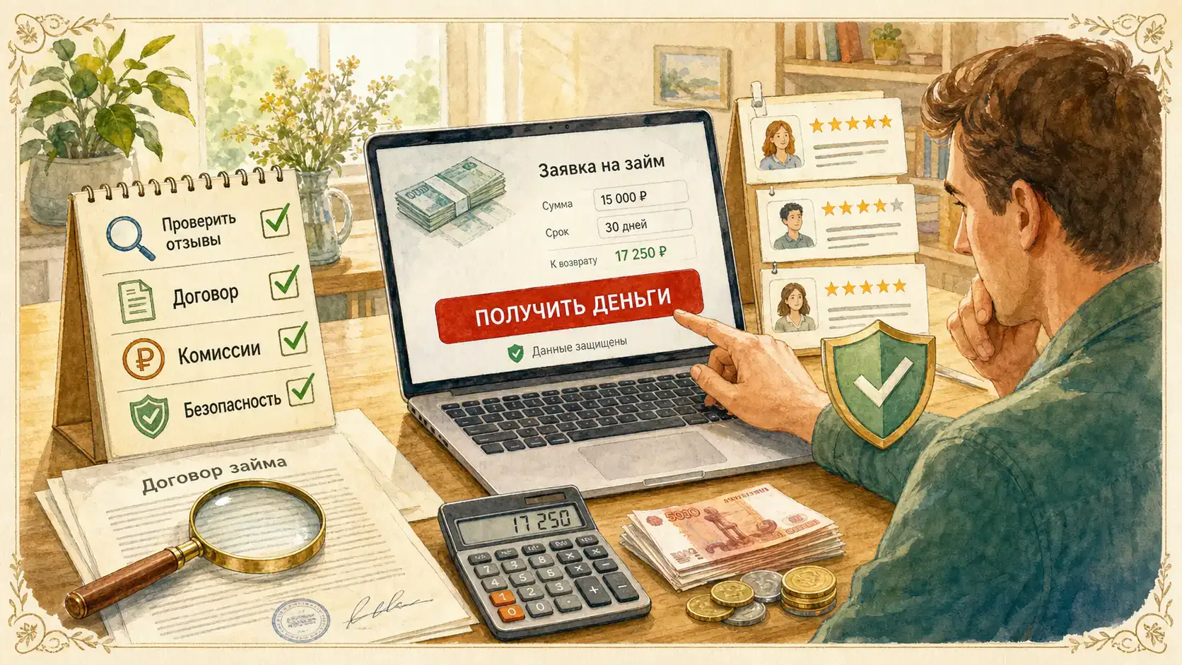 отзывы о займах до зарплаты Пошаговый алгоритм безопасности перед нажатием кнопки «Получить деньги»