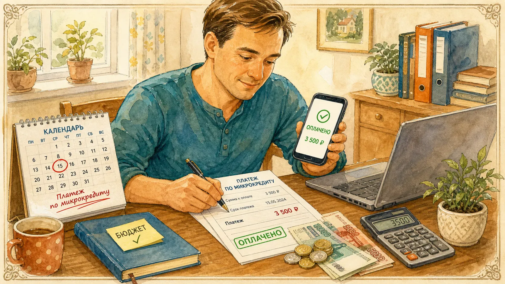 платеж по микрокредиту