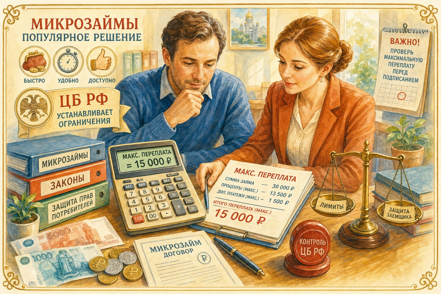 популярные микрозаймы Ограничения ЦБ РФ и расчет максимальной переплаты