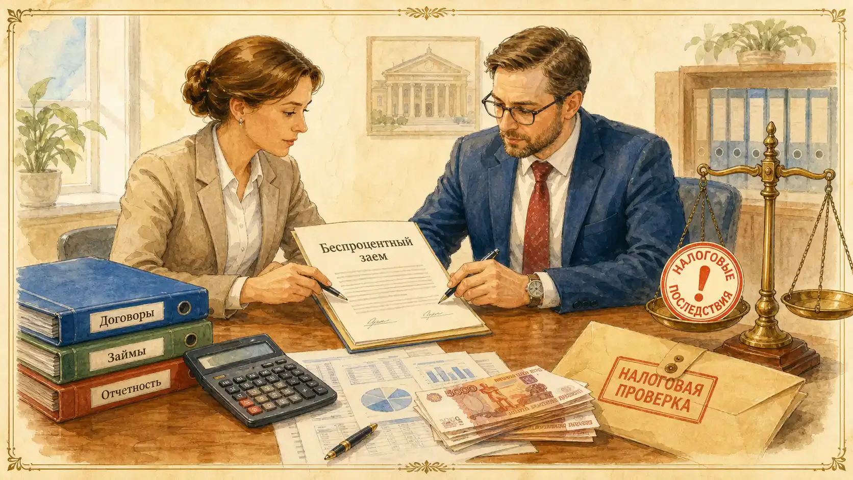 последствия займа между юрлицами без процентов