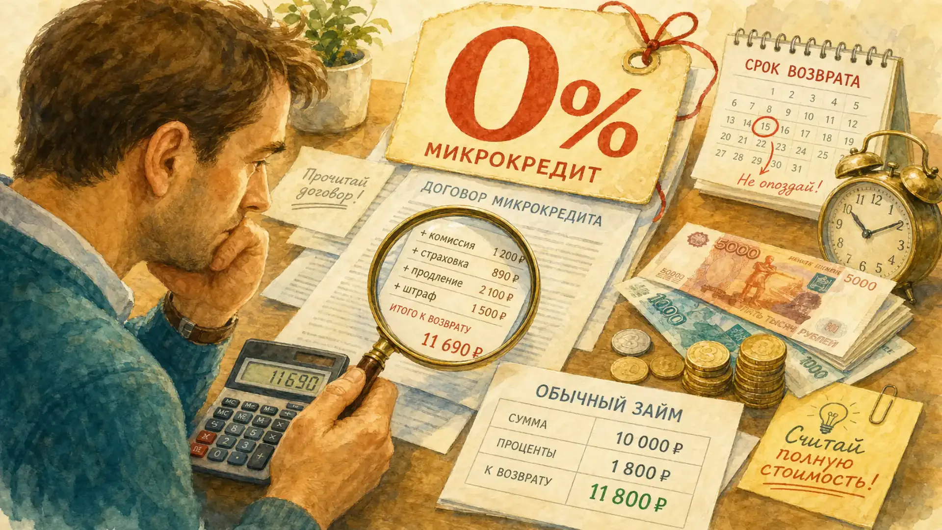 проценты по микрокредиту Почему акция «микрокредит под 0 процентов» иногда обходится дороже обычного займа