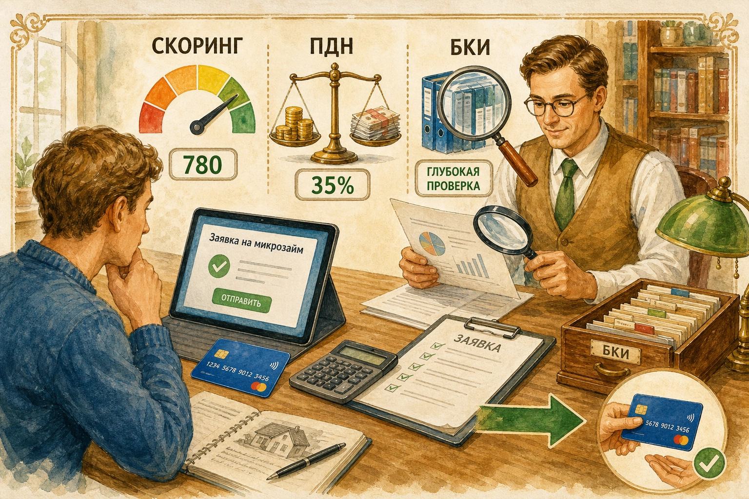 топ микрозаймов онлайн на карту без отказа Скоринговый балл, показатель долговой нагрузки и глубина проверки БКИ