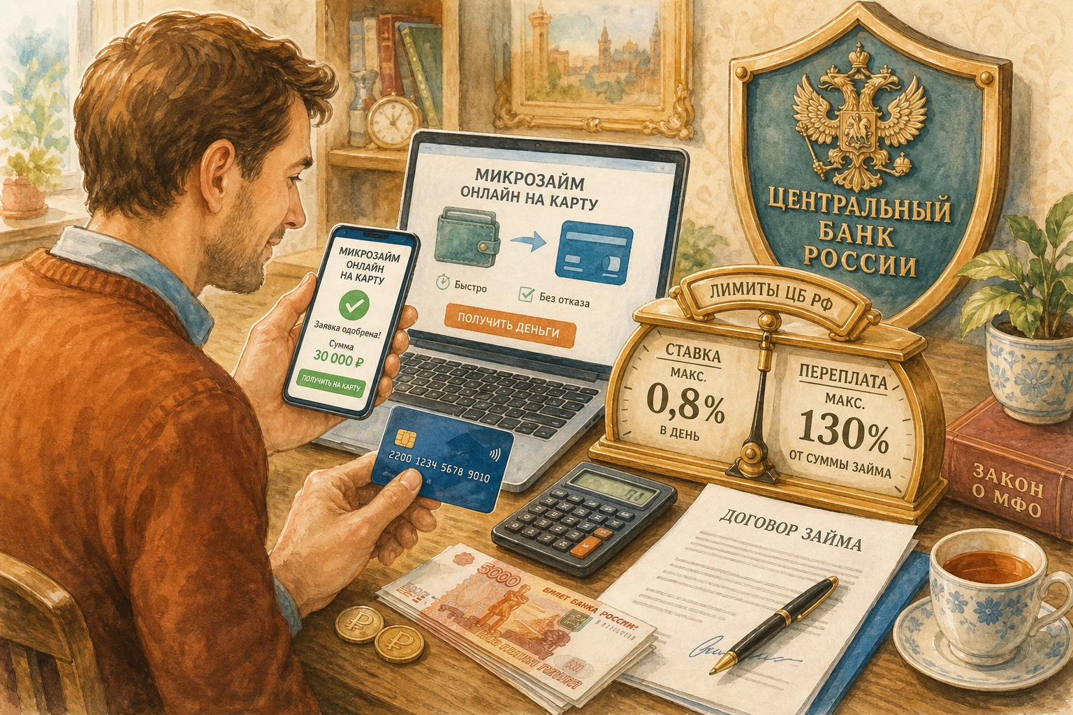 топ микрозаймов онлайн на карту без отказа Ограничения ЦБ РФ по процентным ставкам и сумме переплаты