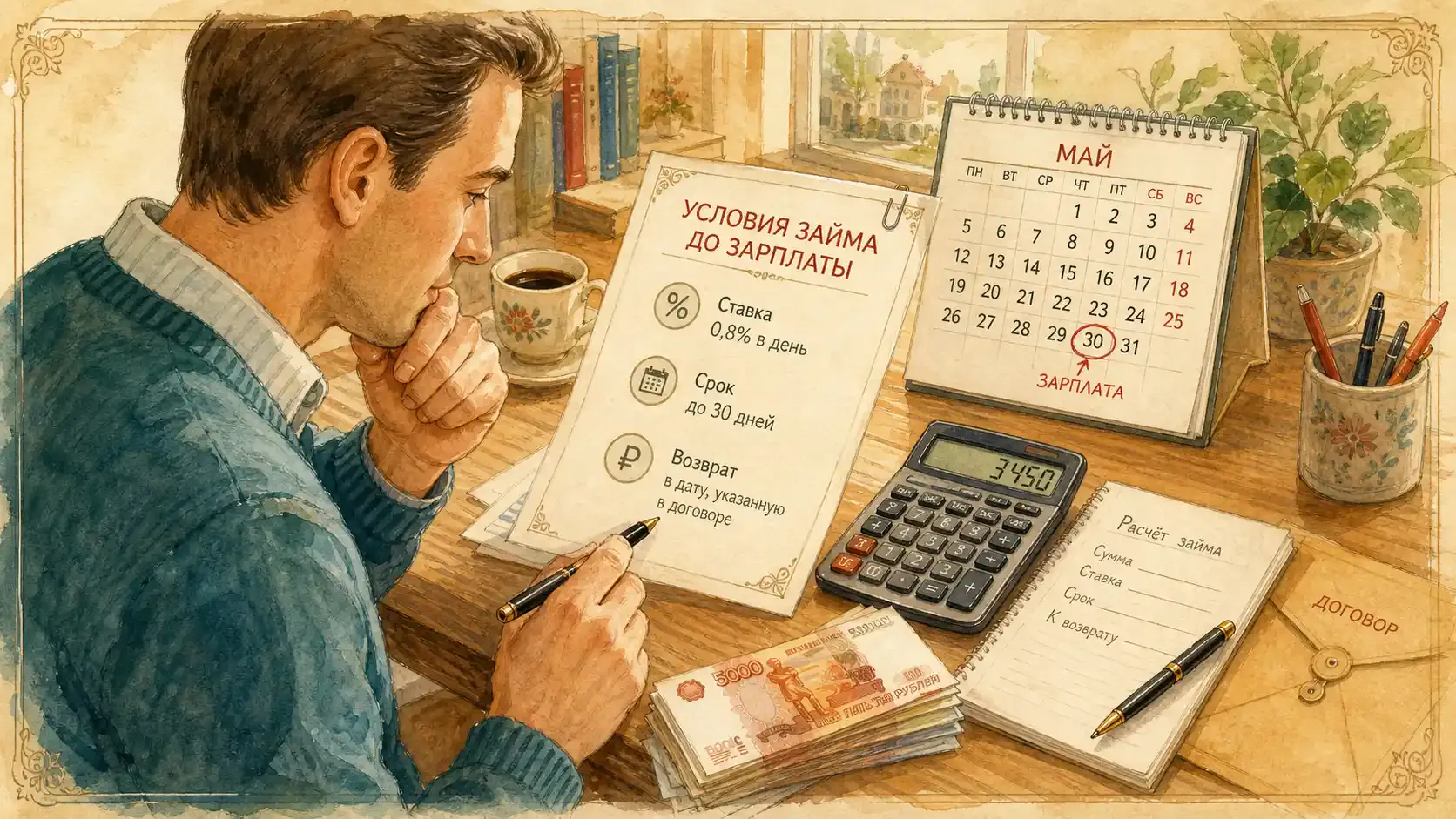 условия займа до зарплаты