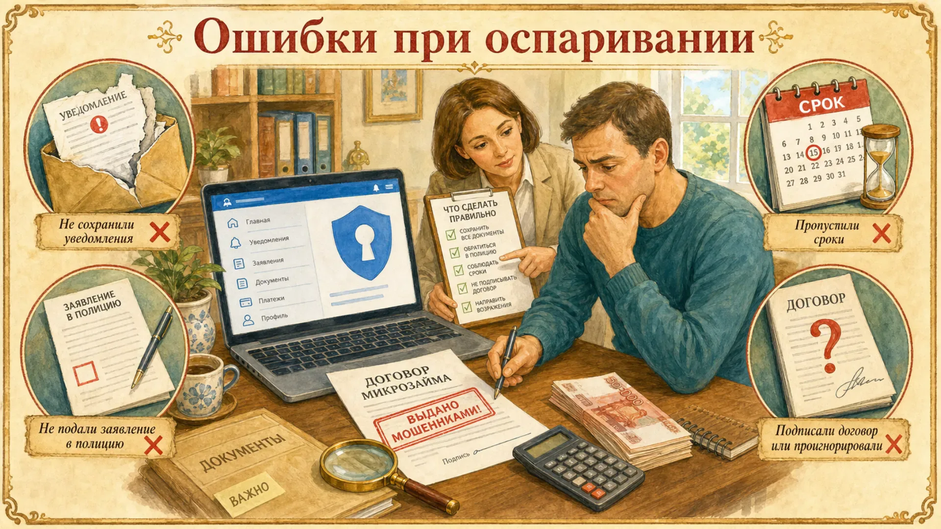 взломали госуслуги и оформили микрокредит Частые ошибки, способные усложнить оспаривание договора