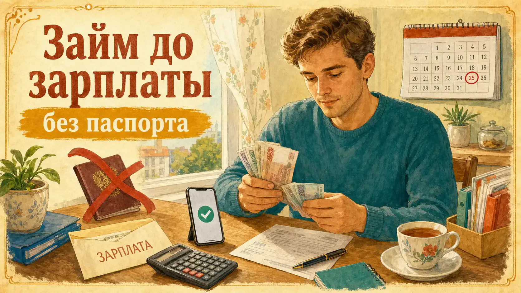 займ до зарплаты без паспорта