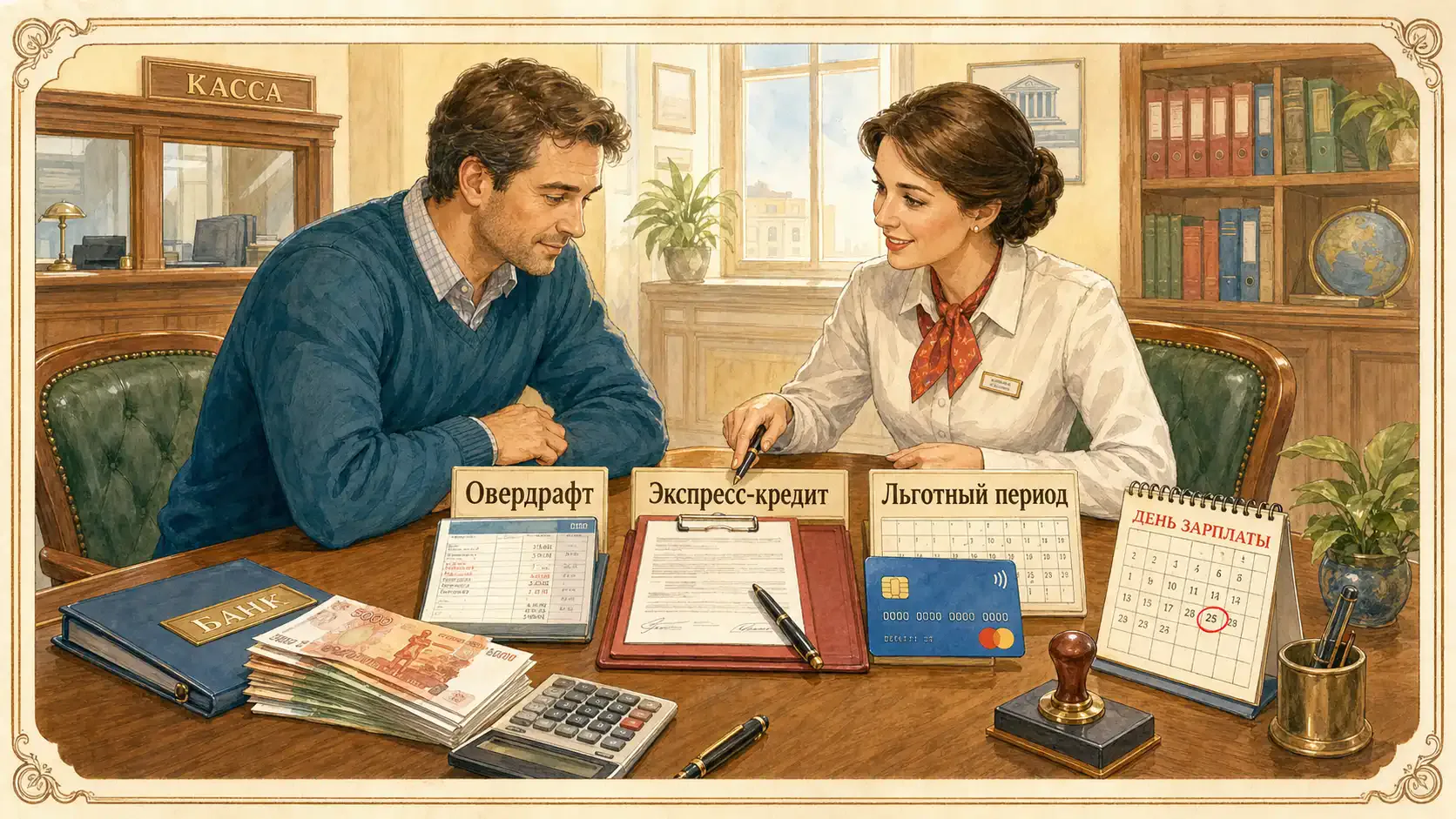займ до зарплаты в банке Сценарии оформления: овердрафт, экспресс-кредит и льготный период карты