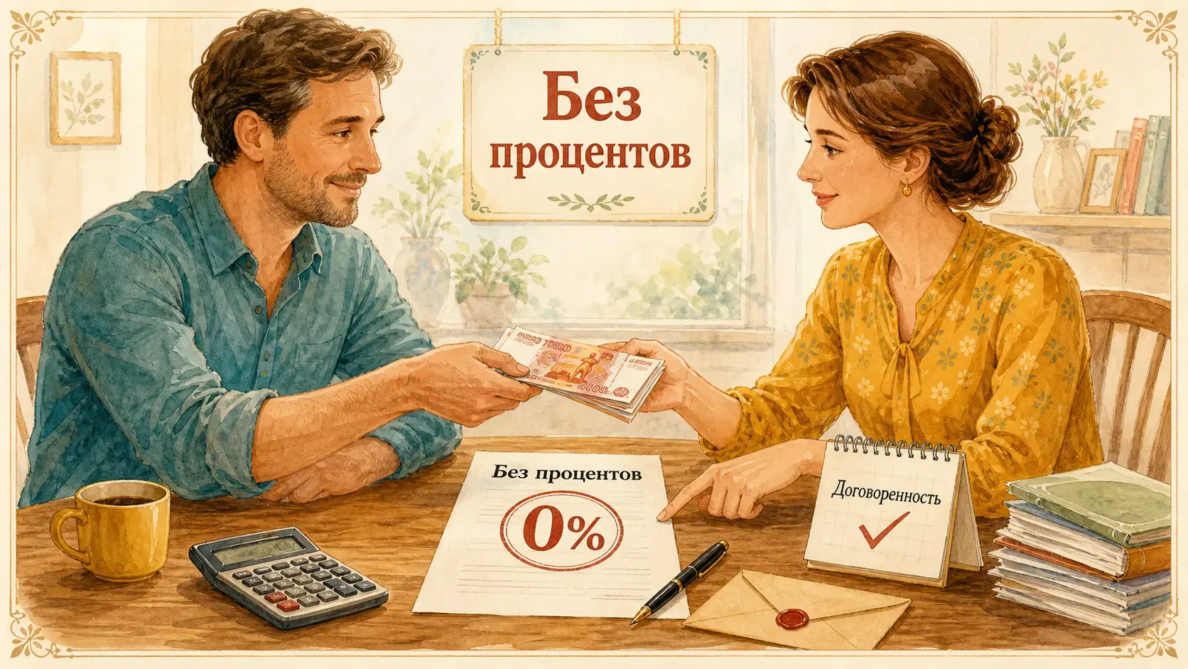 займ физическому лицу без процентов Вопросы о передаче денег без взимания процентов