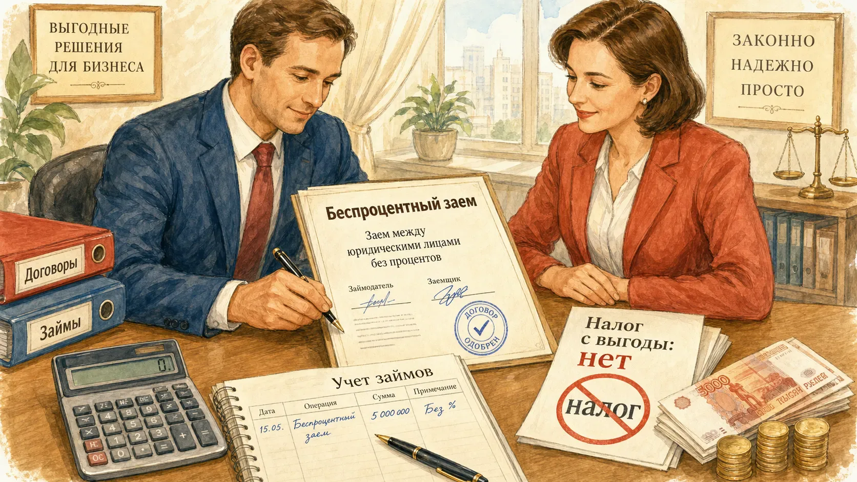 займ между юридическими лицами без процентов Заемщик не платит налог со сэкономленных процентов