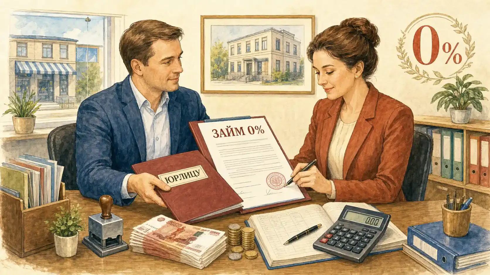 займ юридическому лицу без процентов